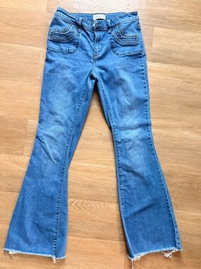 Vanilla Star Mid Rise Flare Jeans